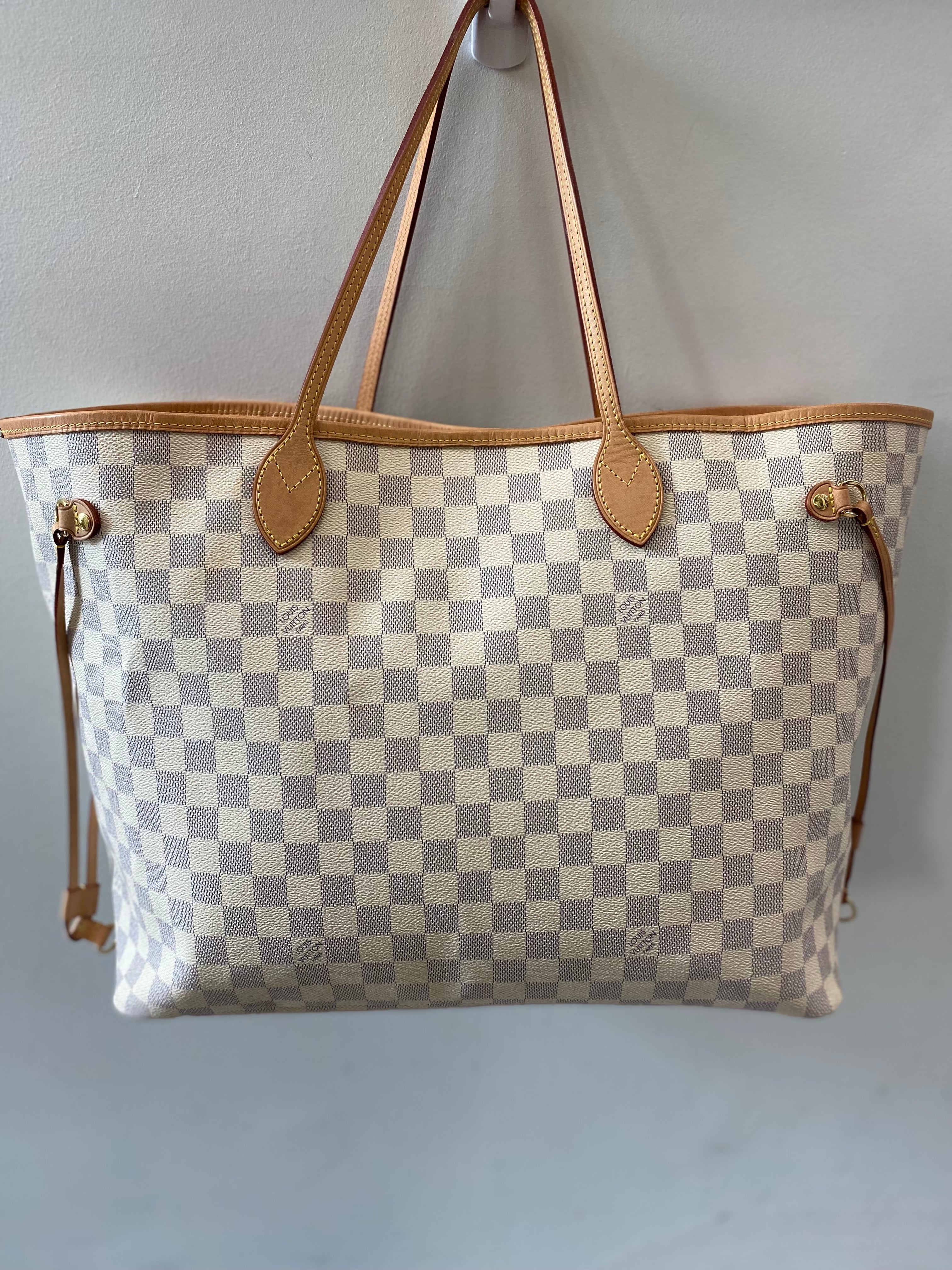 LOUIS VUITTON DAMIER AZUR NEVERFULL GM TOTE BAG