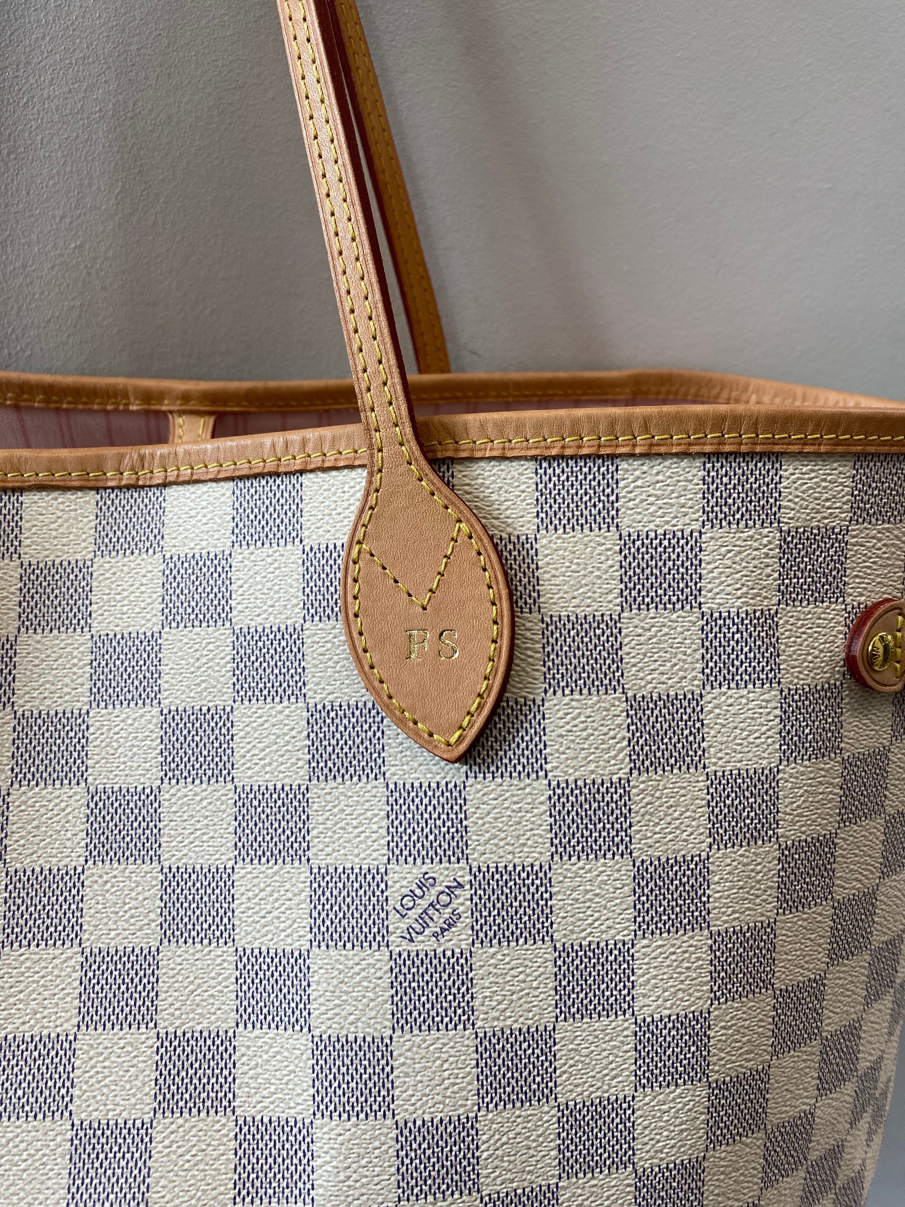 LOUIS VUITTON DAMIER AZUR NEVERFULL GM TOTE BAG