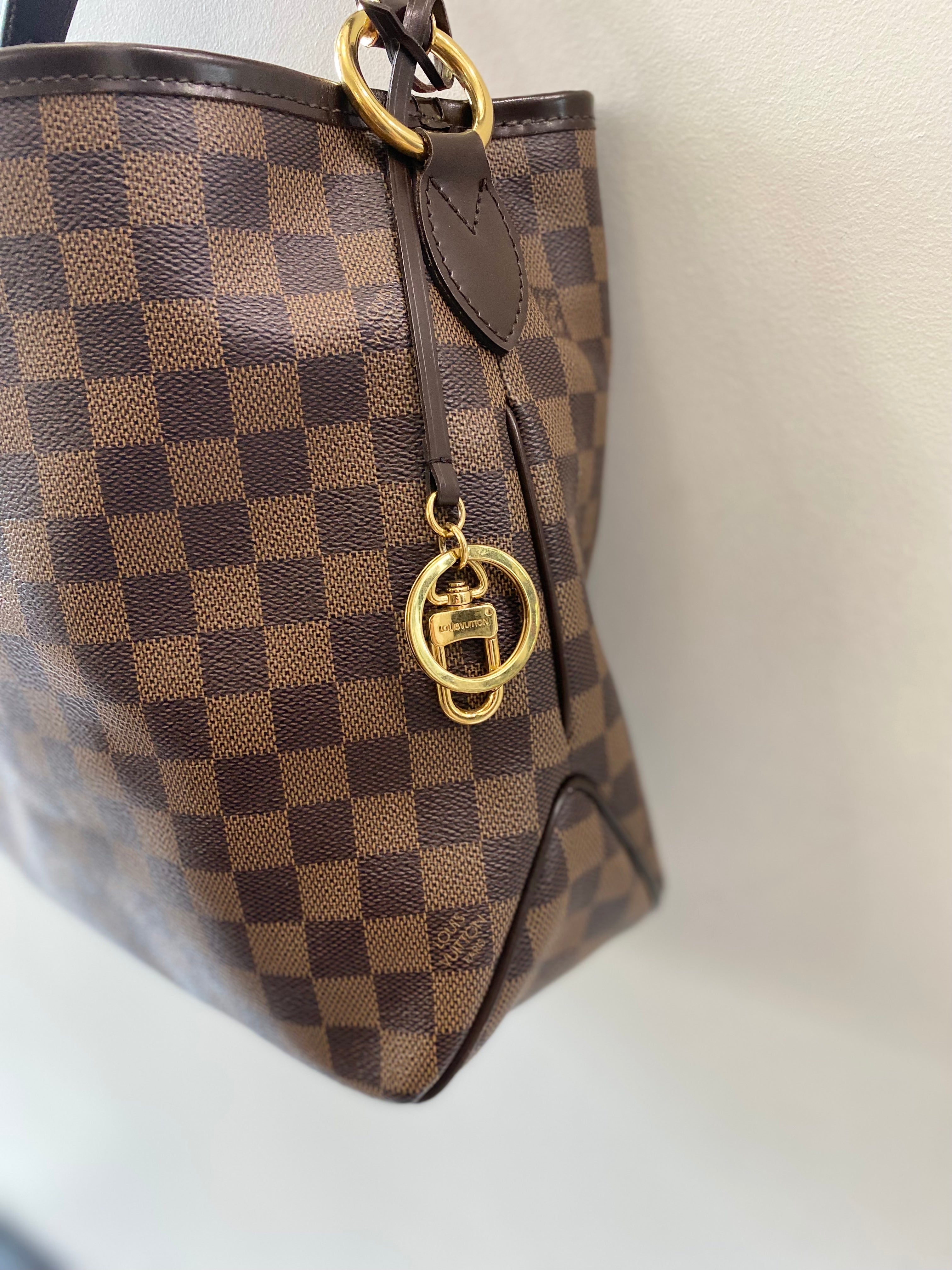 LOUIS VUITTON DAMIER EBENE DELIGHTFUL MM HANDBAG