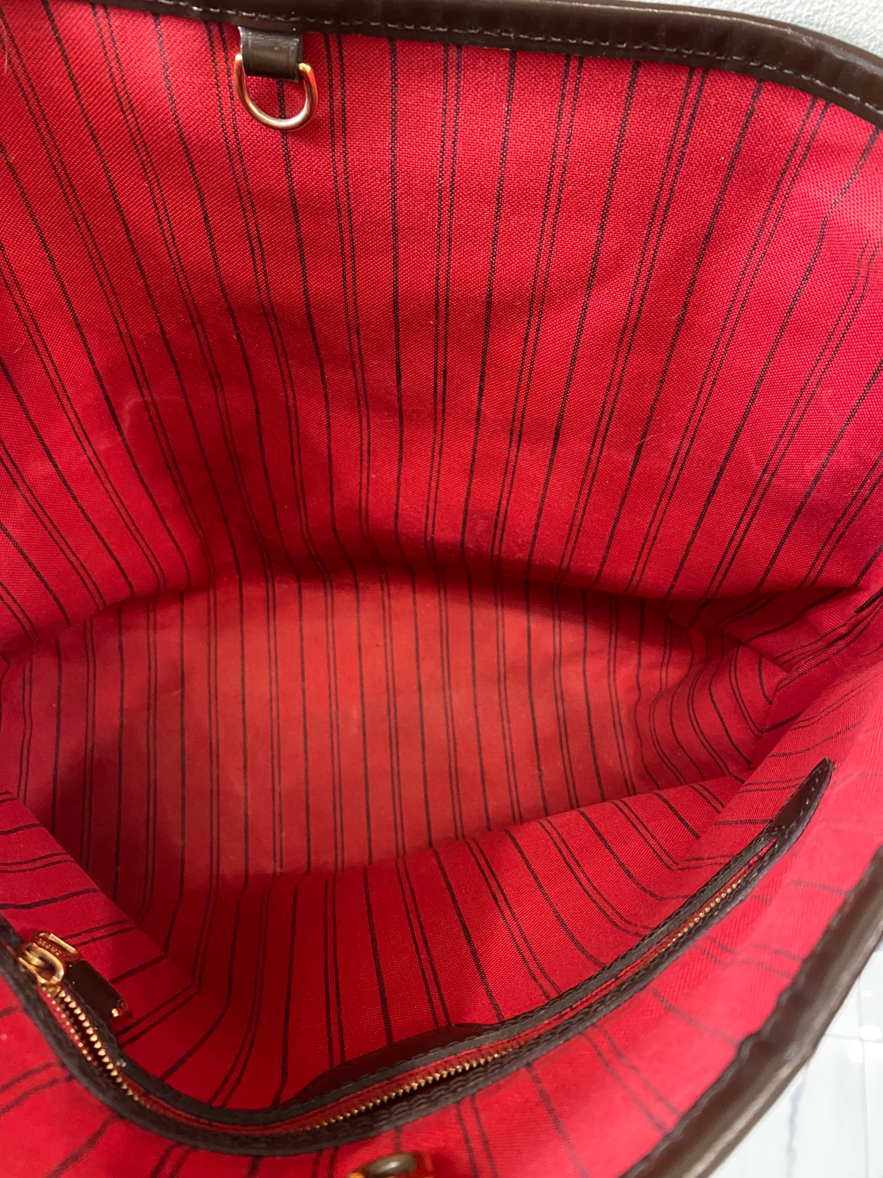 LOUIS VUITTON DAMIER EBENE DELIGHTFUL MM HANDBAG