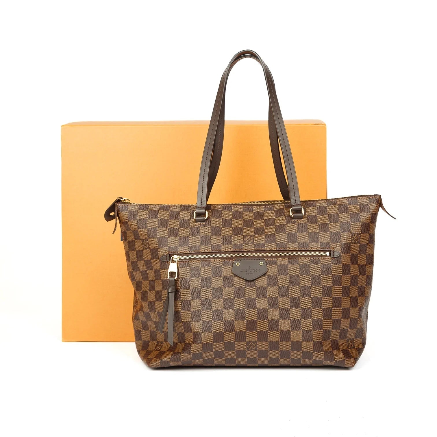 LOUIS VUITTON DAMIER EBENE LENA TOTE BAG MM