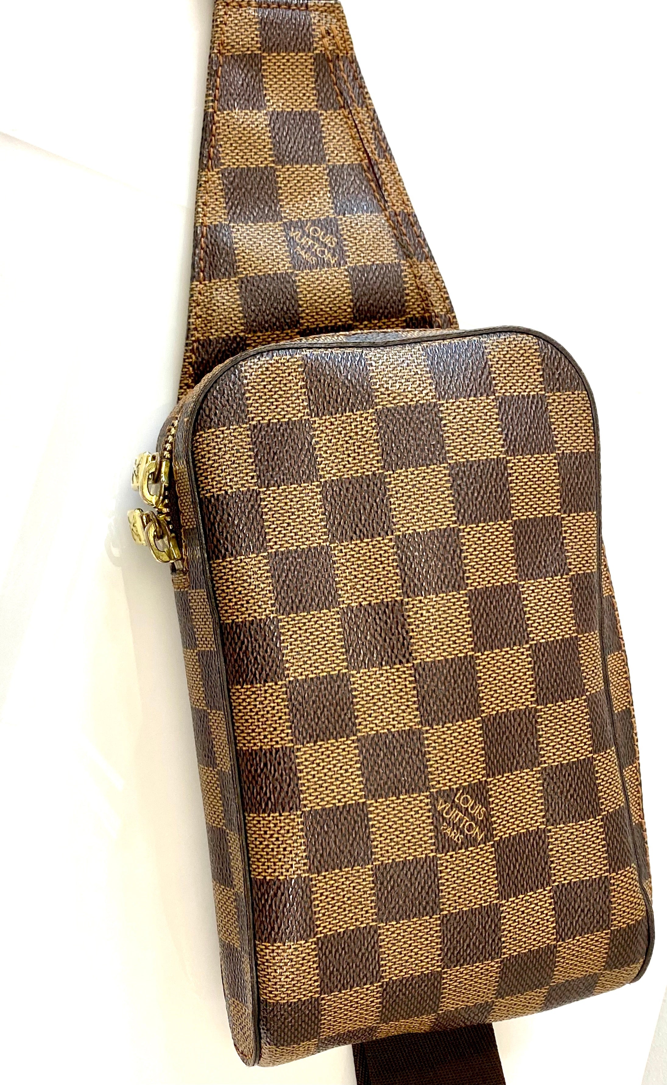LOUIS VUITTON DAMIER EBENE GERONIMOS CROSSBODY BAG