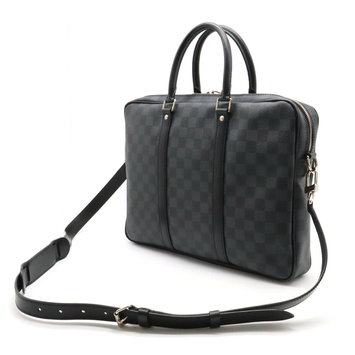 LOUIS VUITTON DAMIER GRAPHITE PORTE DOCUMENTS VOYAGE PM BAG