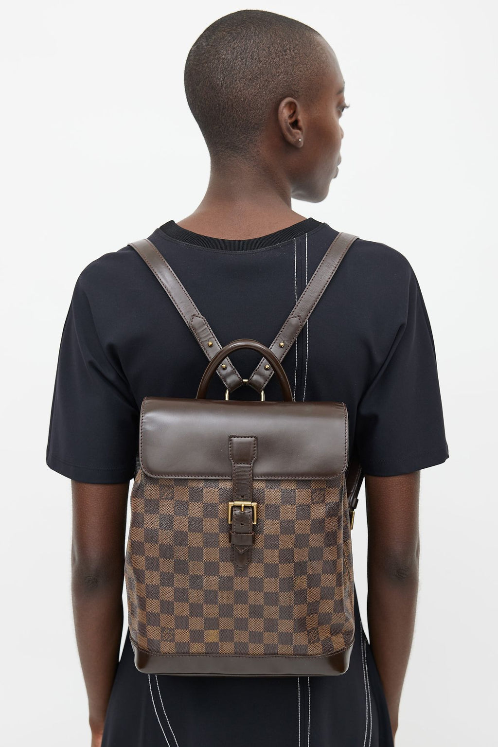 LOUIS VUITTON DAMIER EBENE SOHO BACKPACK