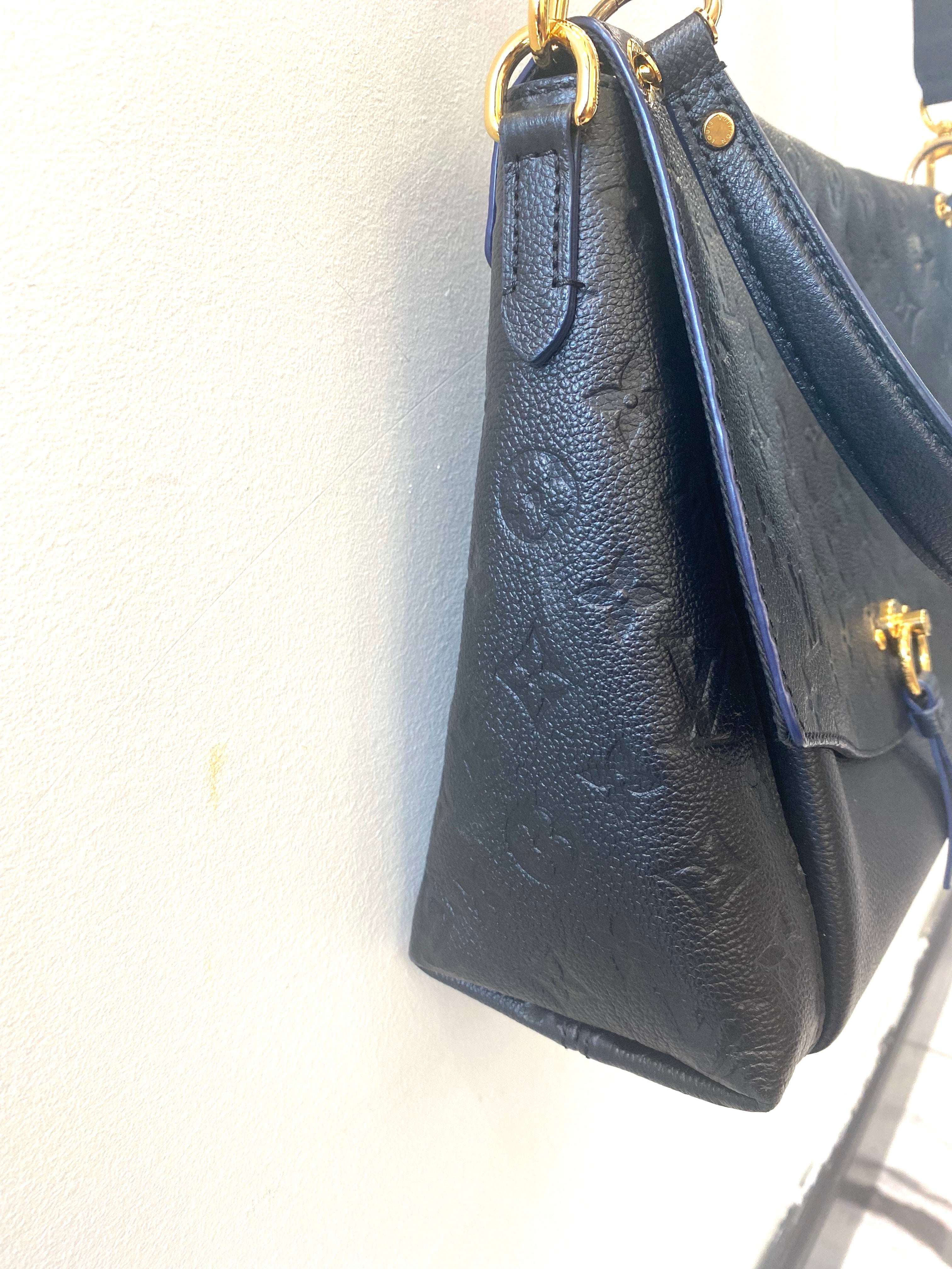 LOUIS VUITTON EMPREINTE LEATHER BLANCHE MM HANDBAG