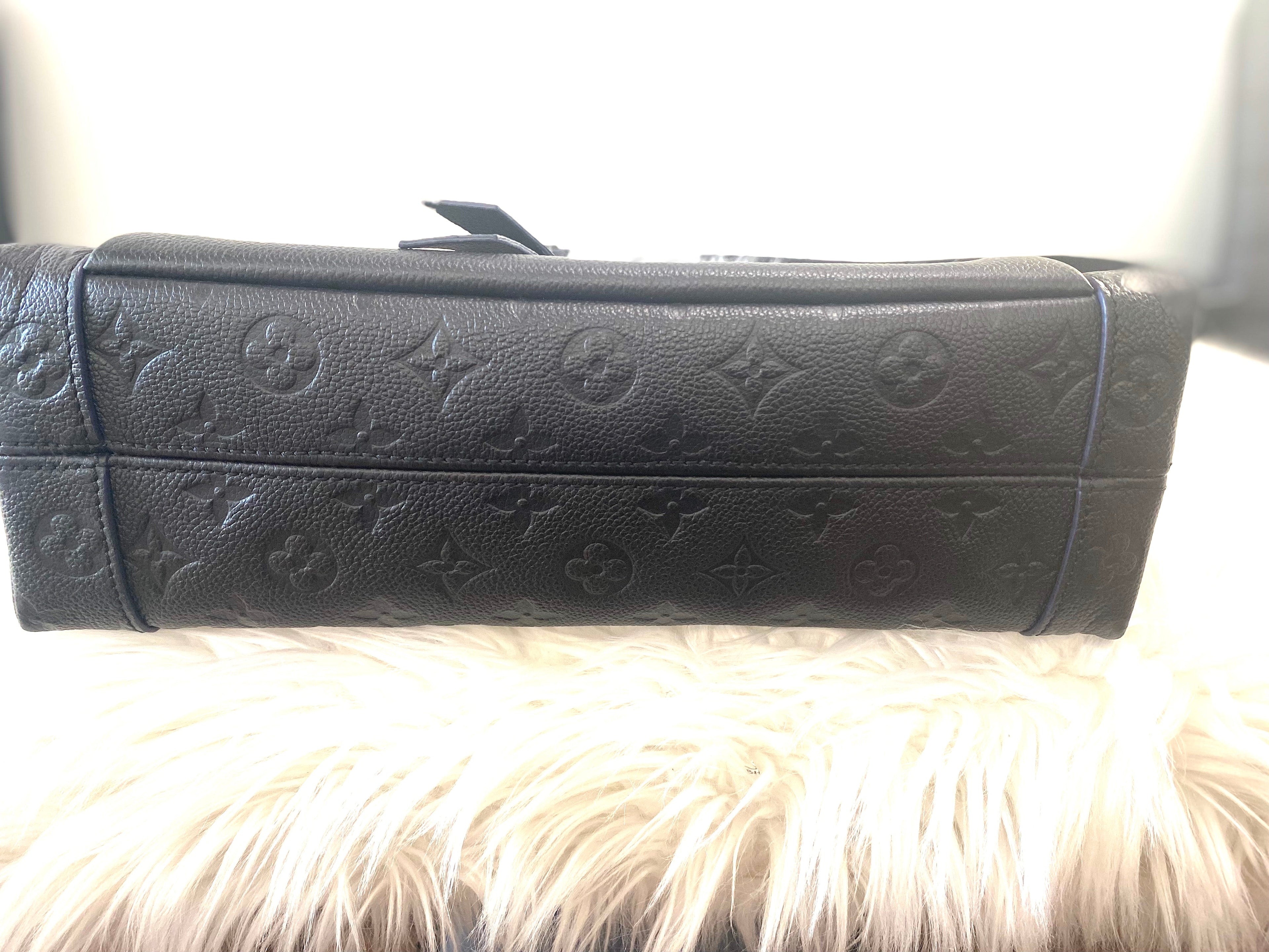 LOUIS VUITTON EMPREINTE LEATHER BLANCHE MM HANDBAG