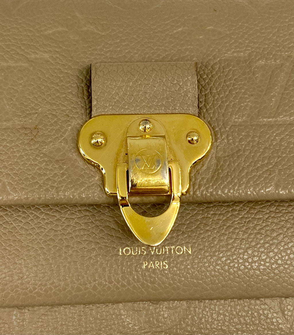 LOUIS VUITTON EMPREINTE LEATHER VAVIN WALLET ON CHAIN