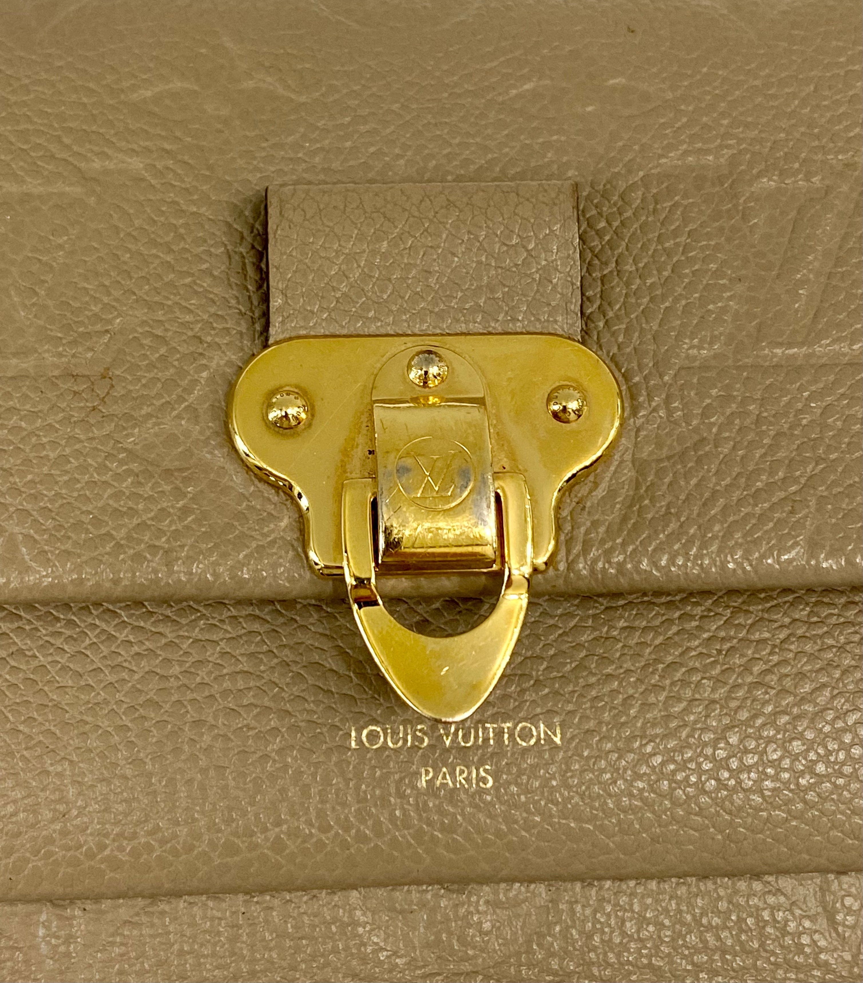 LOUIS VUITTON EMPREINTE LEATHER VAVIN WALLET ON CHAIN