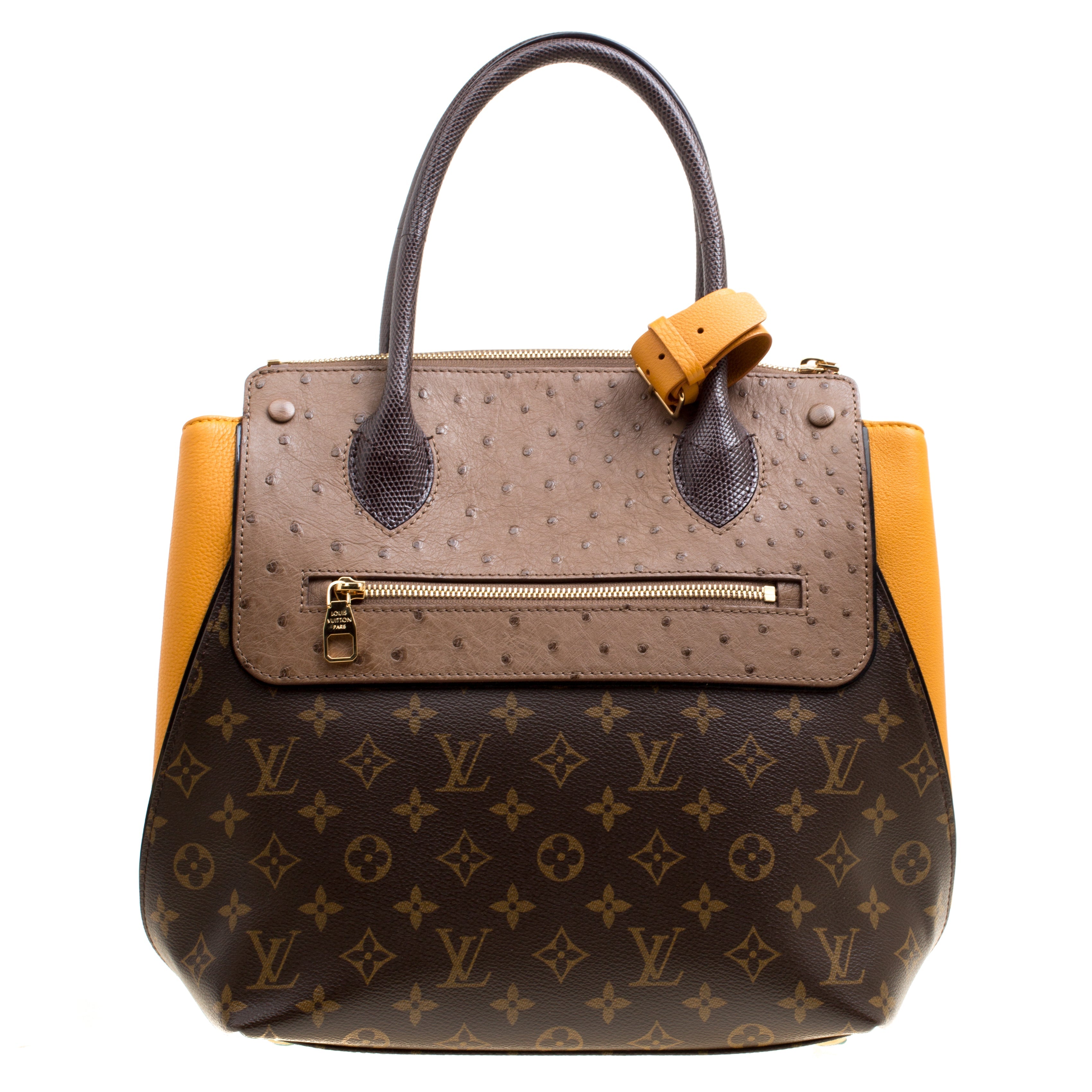 LOUIS VUITTON EXOTIQUE MONOGRAM MAJESTUEUX MM OCRE LIMITED EDITION