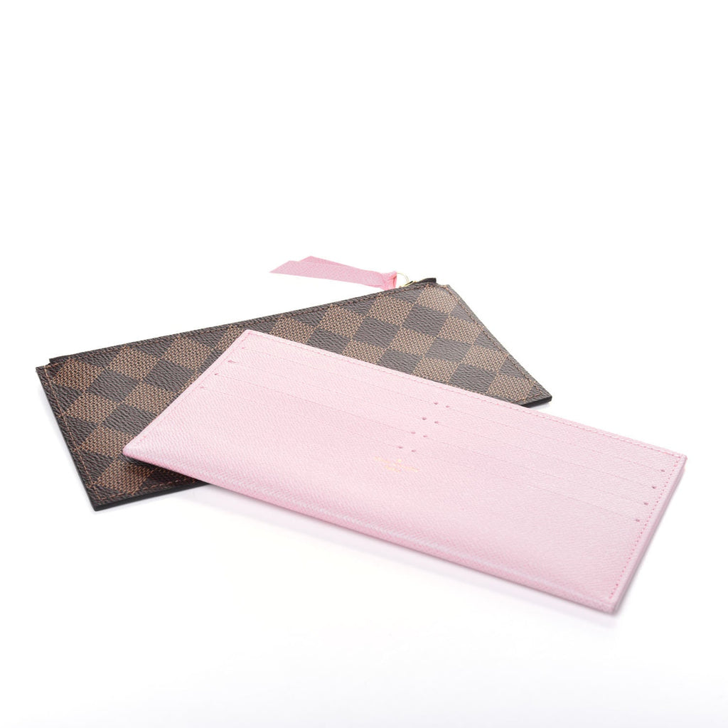 LOUIS VUITTON DAMIER EBENE FLOWER STUDDED FELICIE POCHETTE
