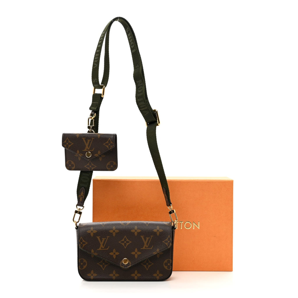 LOUIS VUITTON FELICIE STRAP & GO MONOGRAM POCHETTE CROSSBODY