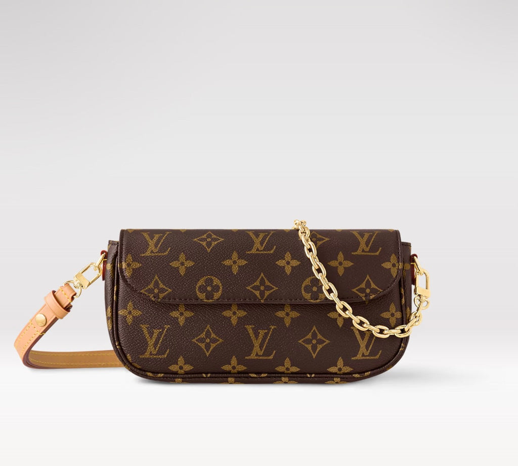LOUIS VUITTON IVY MONOGRAM WALLET ON CHAIN CROSSBODY BAG