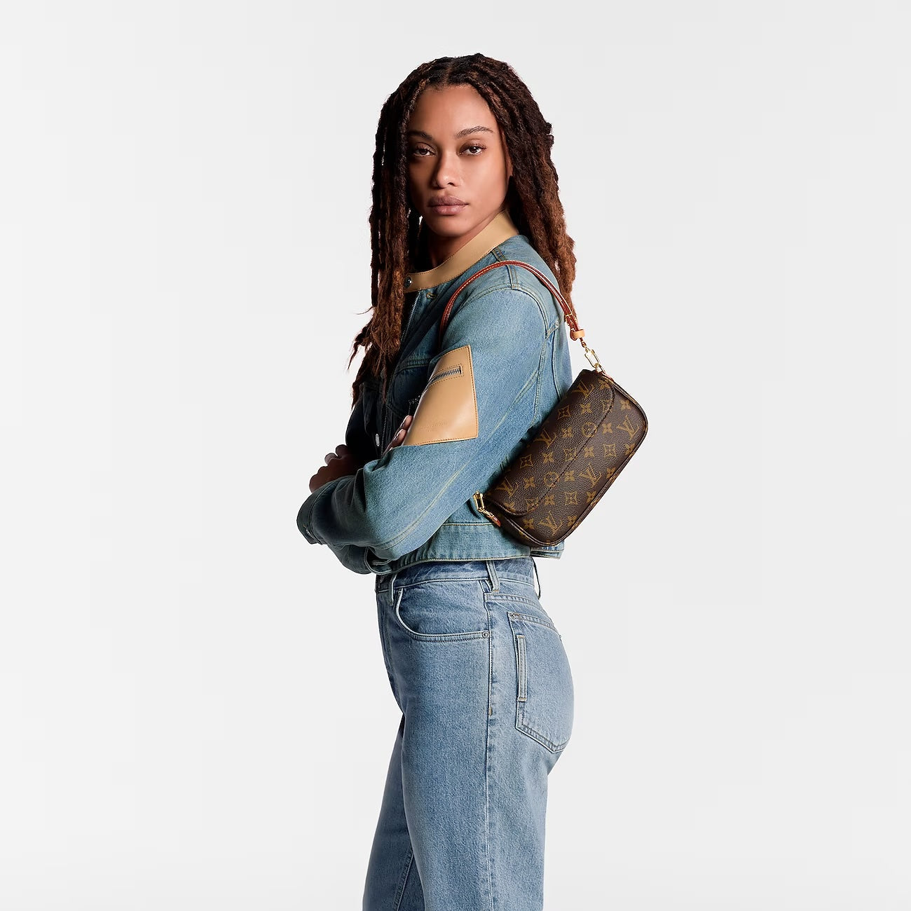 LOUIS VUITTON IVY MONOGRAM WALLET ON CHAIN CROSSBODY BAG