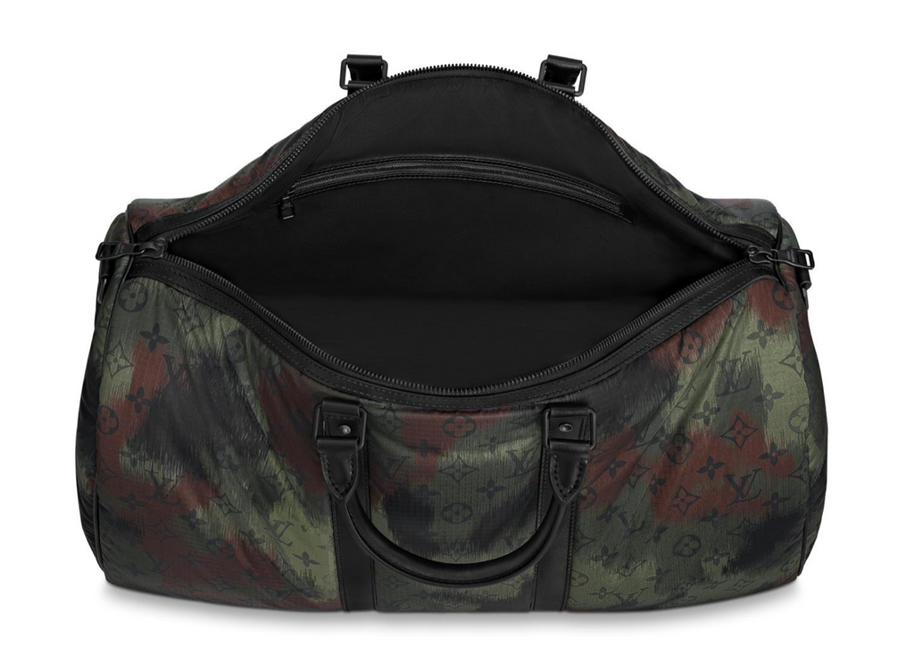 LOUIS VUITTON KEEPALL BANDOULIERE 50 NYLO CAMO LIMITED EDITION BAG