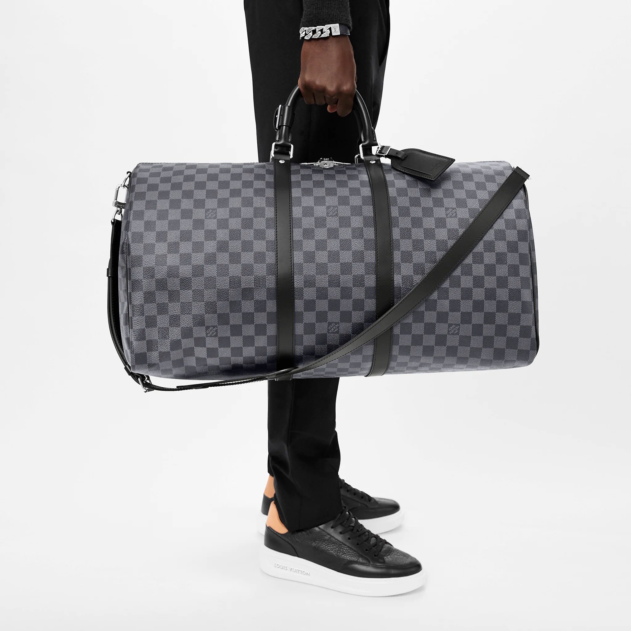 LOUIS VUITTON KEEPALL BANDOULIÈRE 55 DAMIER GRAPHITE