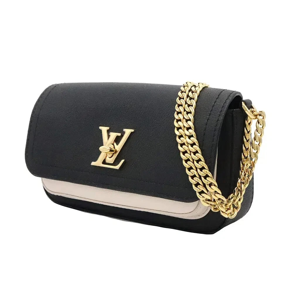 LOUIS VUITTON LOCK ME TAURILLON LEATHER TENDER CHAIN POCHETTE