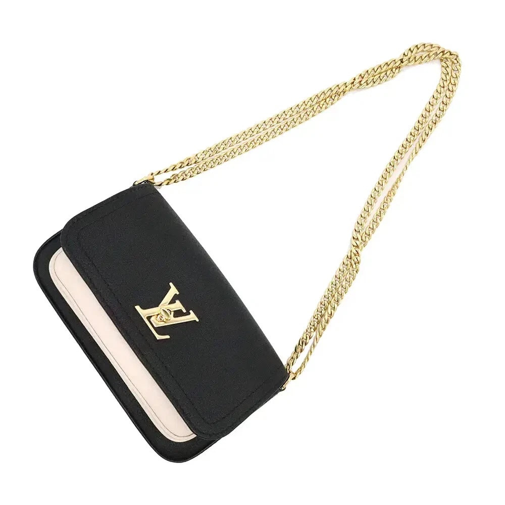 LOUIS VUITTON LOCK ME TAURILLON LEATHER TENDER CHAIN POCHETTE