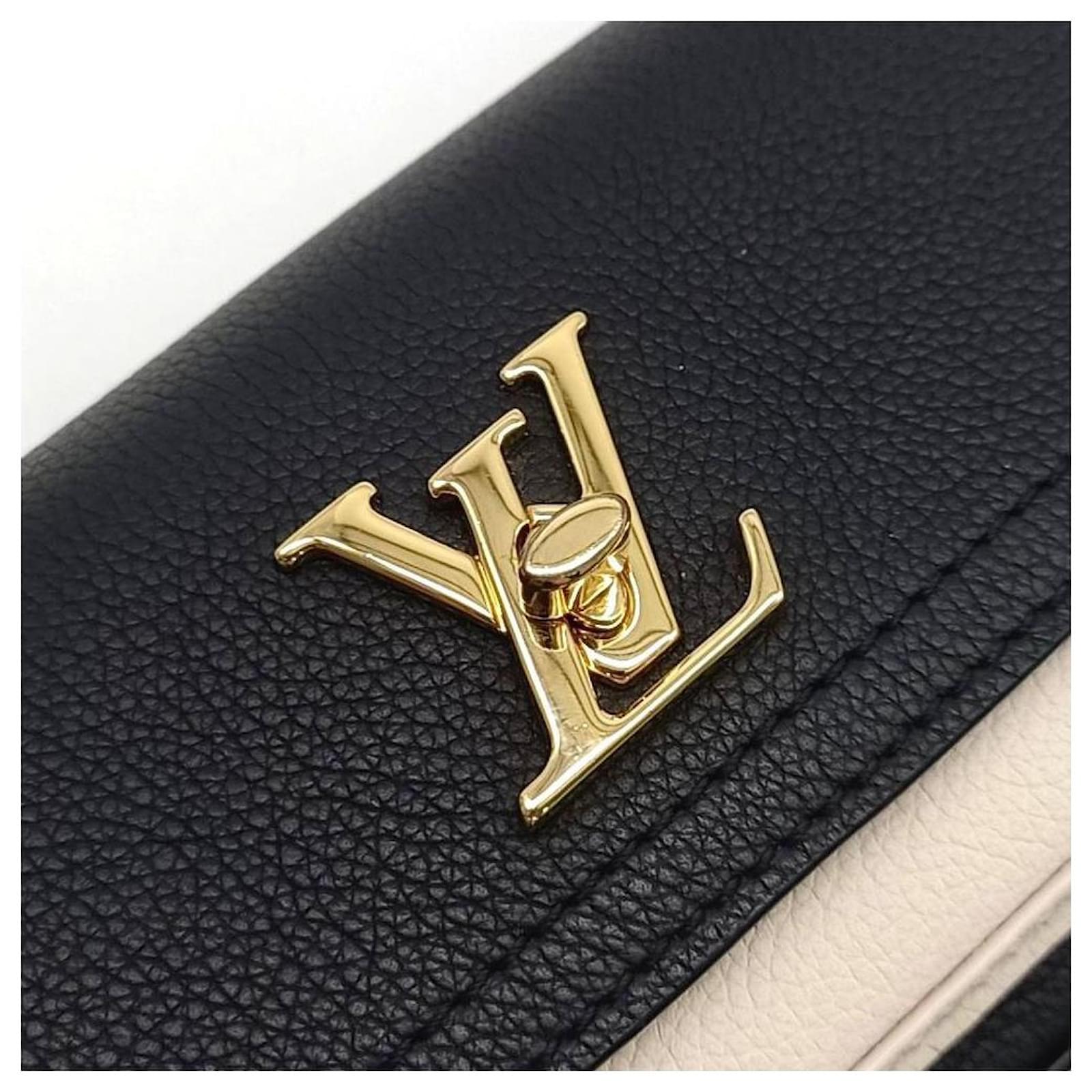 LOUIS VUITTON LOCK ME TAURILLON LEATHER TENDER CHAIN POCHETTE