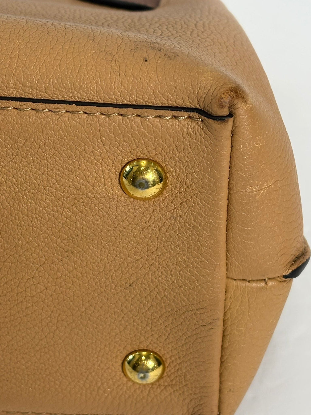 LOUIS VUITTON LOCKME EVER BB CALFSKIN LEATHER SHOULDER BAG