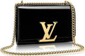 LOUIS VUITTON PATENT LOUISE MM SLIDING CHAIN SHOULDER BAG