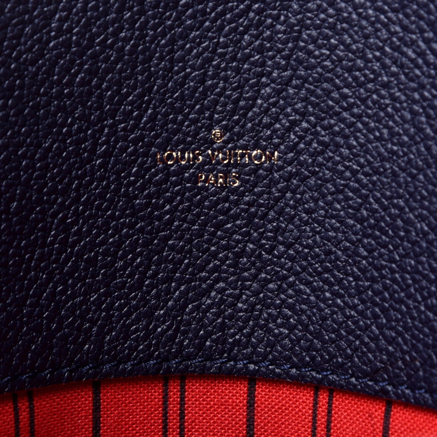 LOUIS VUITTON MONOGRAM EMPREINTE MÉLIE BAG MARINE ROUGE