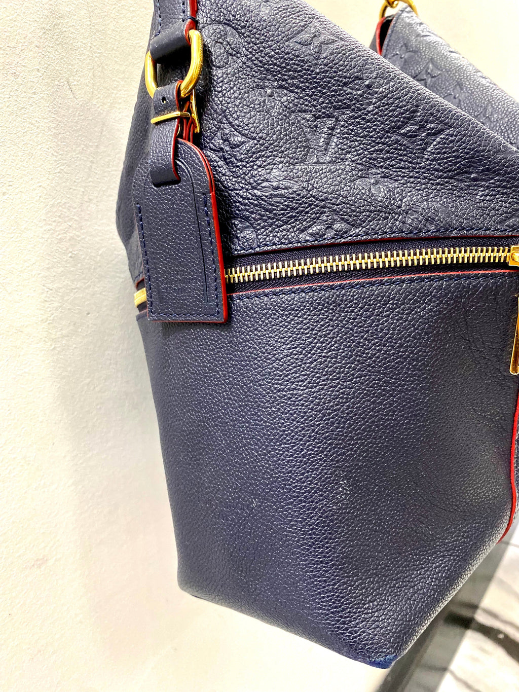 LOUIS VUITTON MONOGRAM EMPREINTE MÉLIE BAG MARINE ROUGE