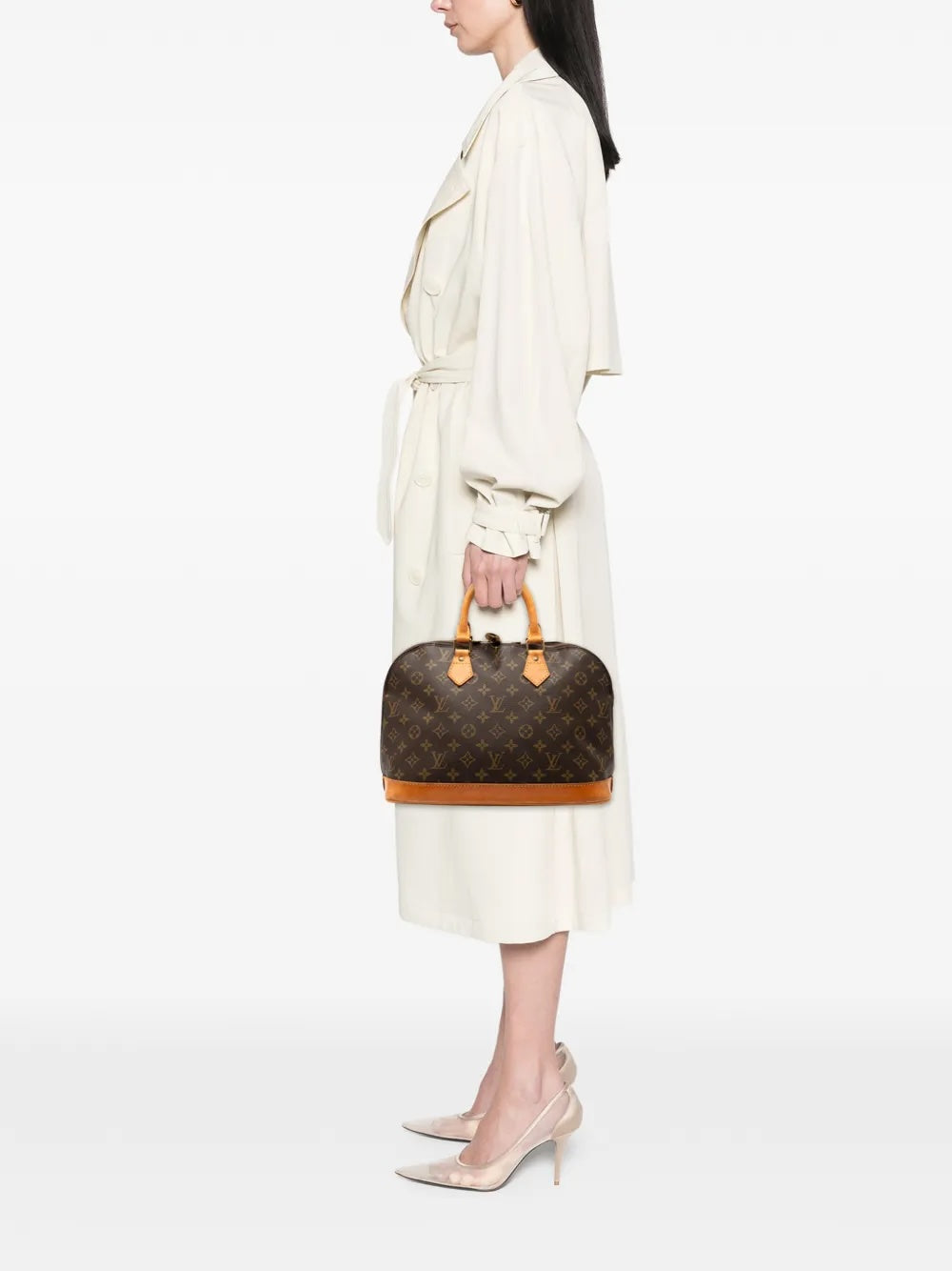 LOUIS VUITTON MONOGRAM VINTAGE ALMA MM HANDBAG