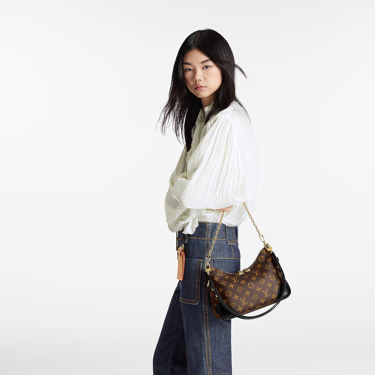 LOUIS VUITTON MONOGRAM BOULOGNE NM NOIR SHOULDER BAG