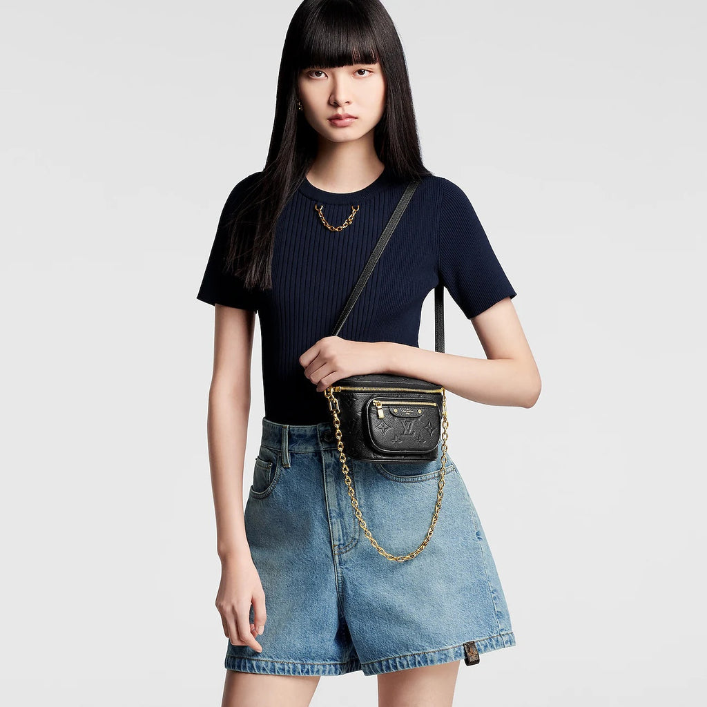 LOUIS VUITTON MONOGRAM EMPREINTE LEATHER MINI BUMBAG