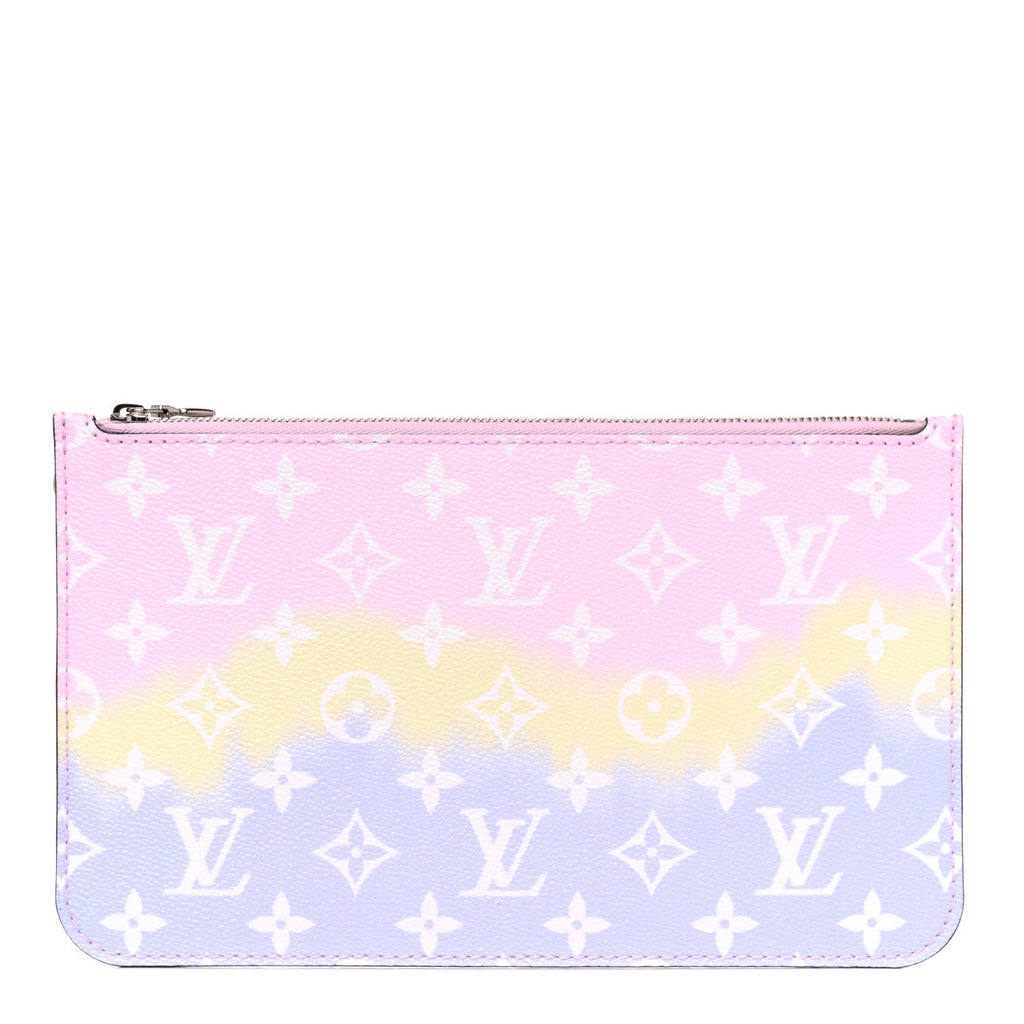 LOUIS VUITTON MONOGRAM ESCALE  NEVERFULL POCHETTE PASTEL