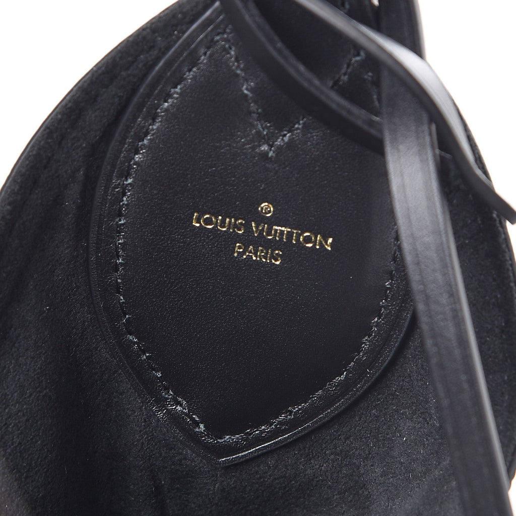 LOUIS VUITTON MONOGRAM FLOWER HOBO BAG NOIR