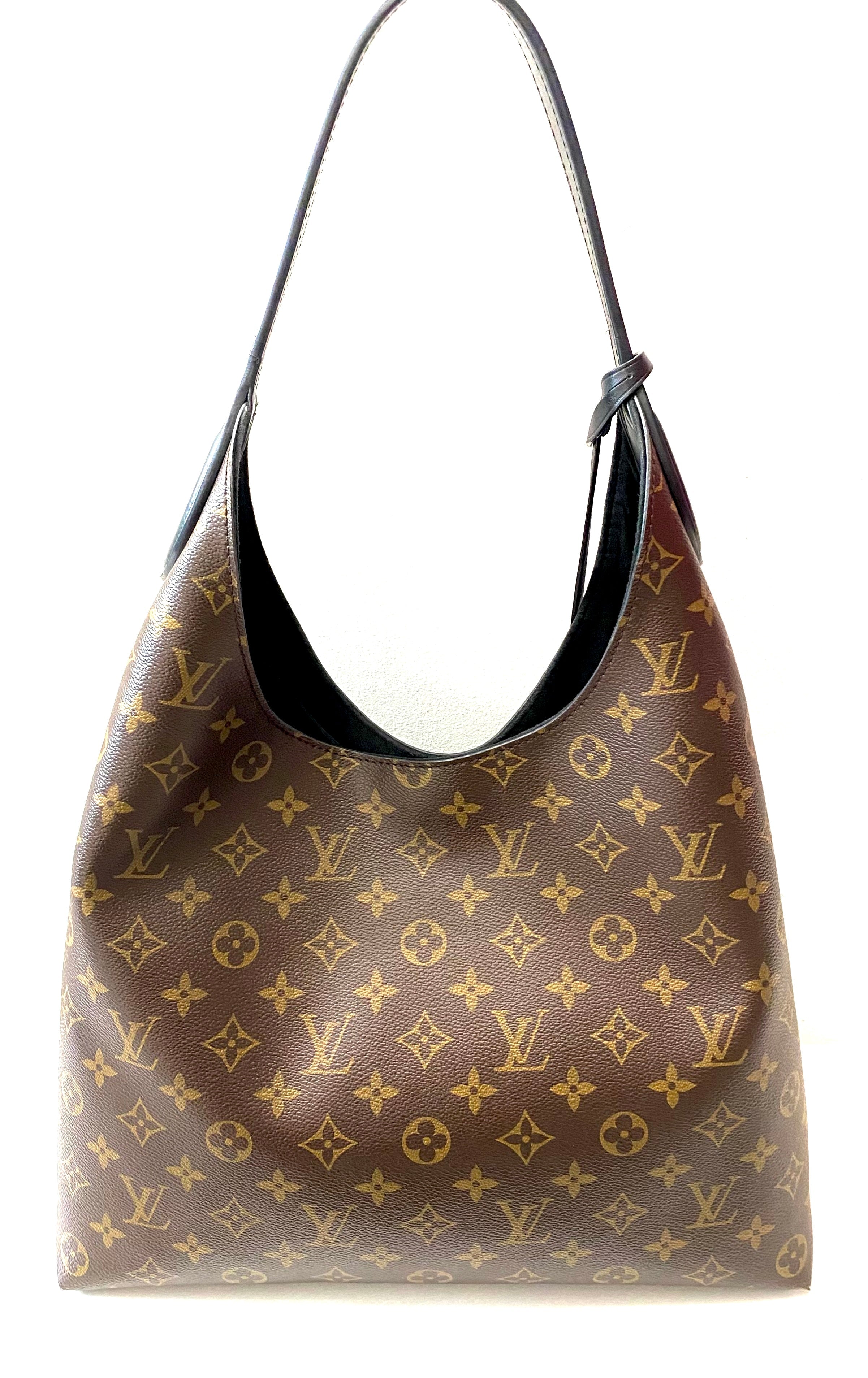 LOUIS VUITTON MONOGRAM FLOWER HOBO BAG NOIR