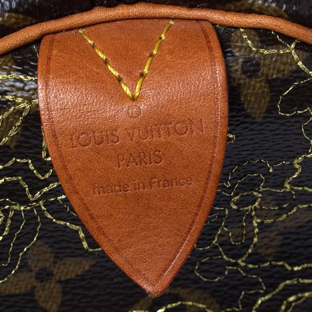 LOUIS VUITTON MONOGRAM LIMITED EDITION DENTELLE SPEEDY 30 BAG
