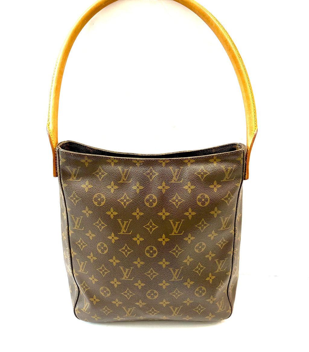 LOUIS VUITTON MONOGRAM LOOPING GM ZIPPED HOBO BAG
