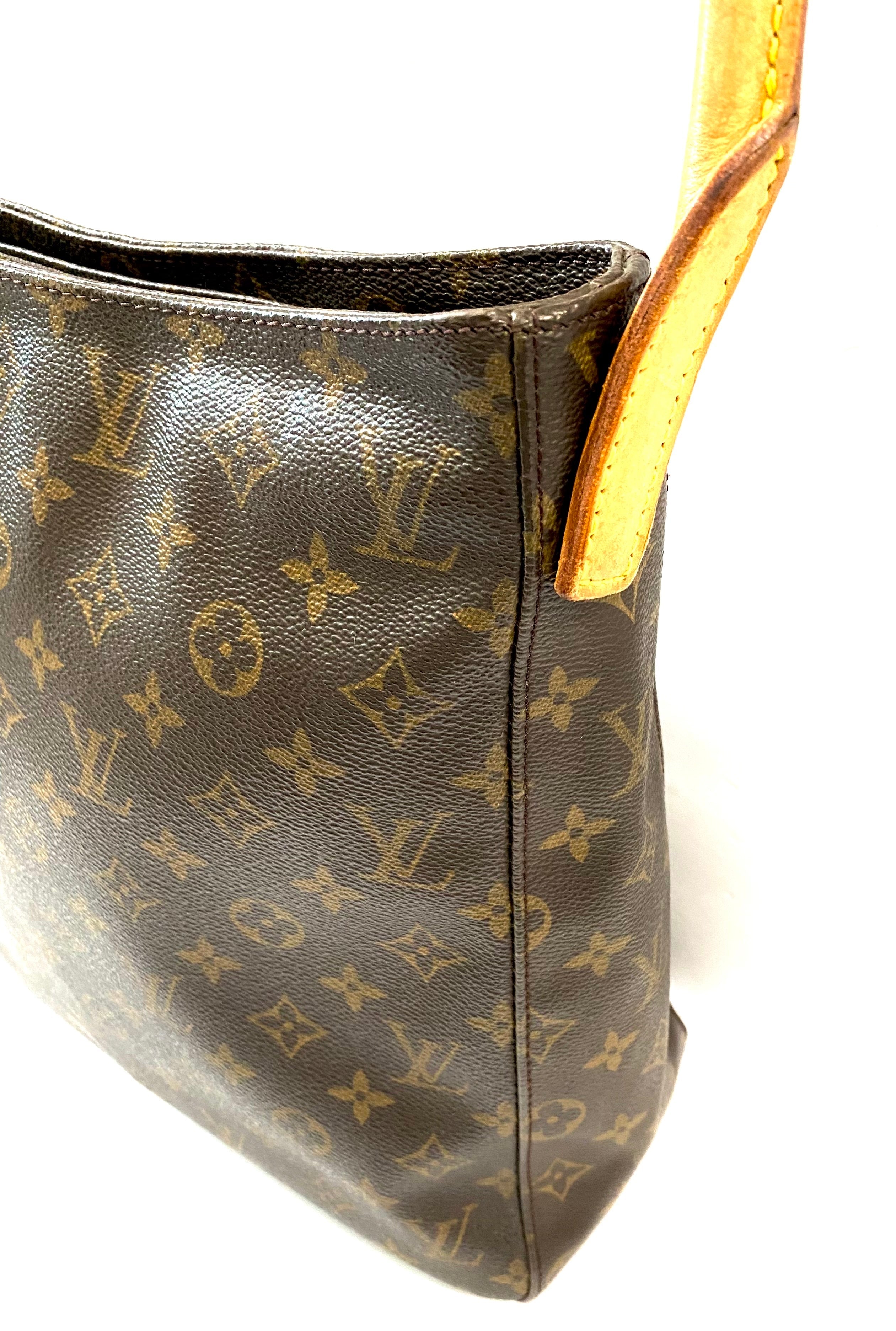 LOUIS VUITTON MONOGRAM LOOPING GM ZIPPED HOBO BAG