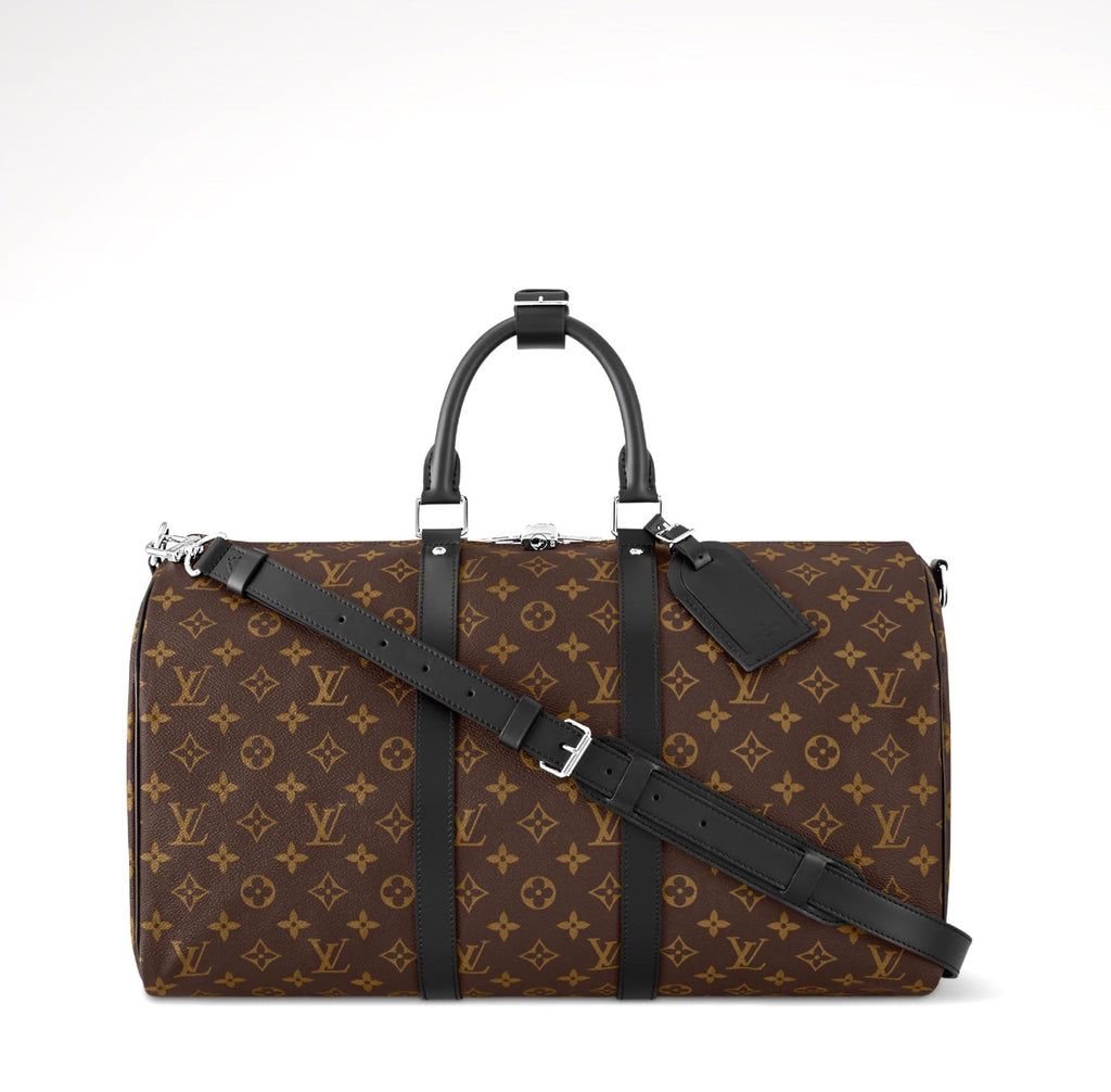 LOUIS VUITTON MONOGRAM MACASSAR KEEPALL 45 BANDOULIÈRE BAG