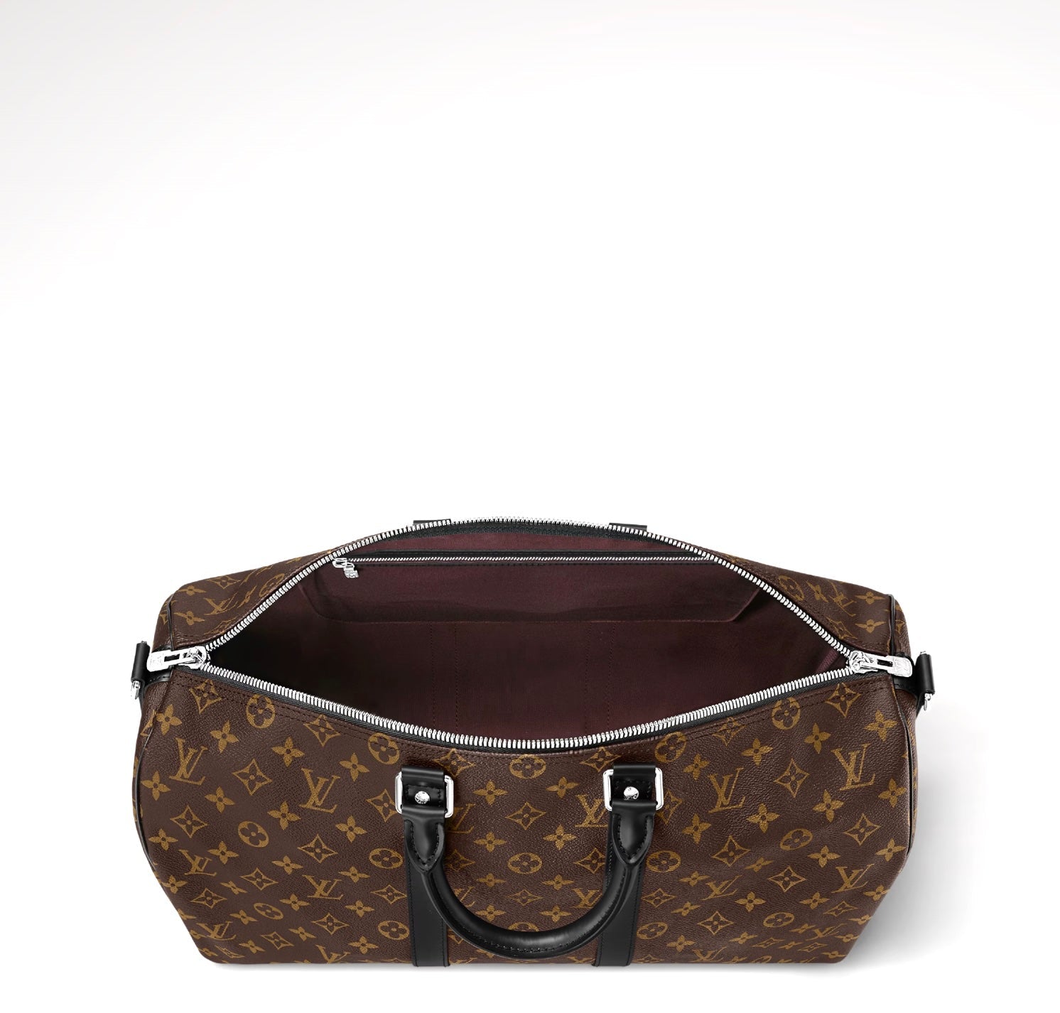 LOUIS VUITTON MONOGRAM MACASSAR KEEPALL 45 BANDOULIÈRE BAG