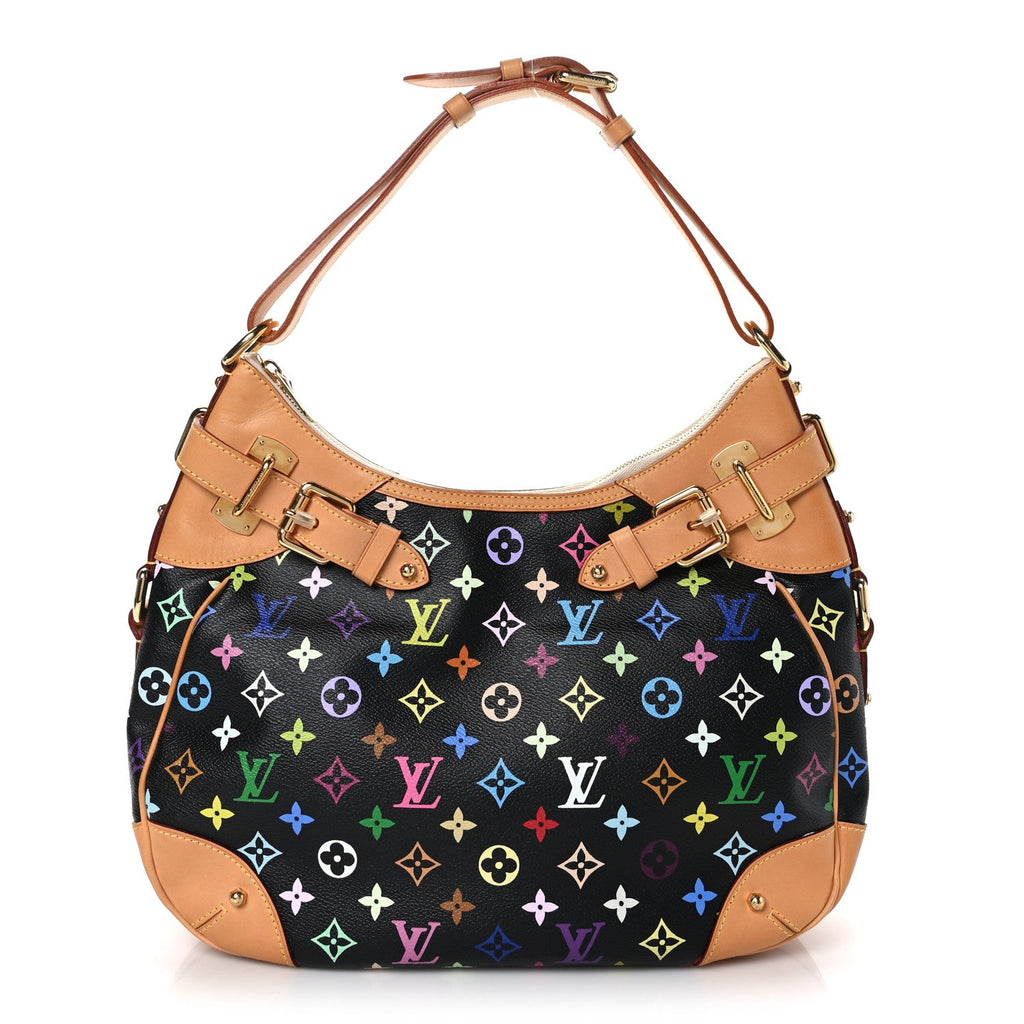 LV MONOGRAM MULTICOLOR BLACK GRETA HOBO BAG