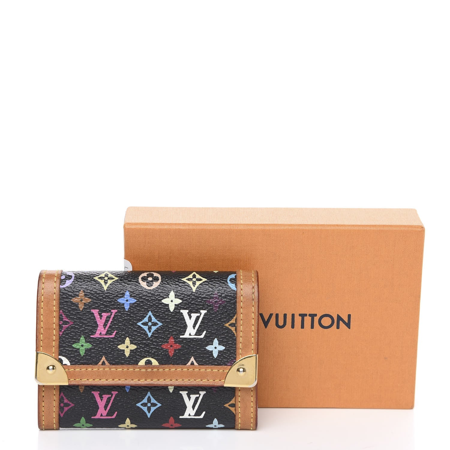 LOUIS VUITTON MULTICOLOR MONOGRAM PORTE MONNAIE PLAT