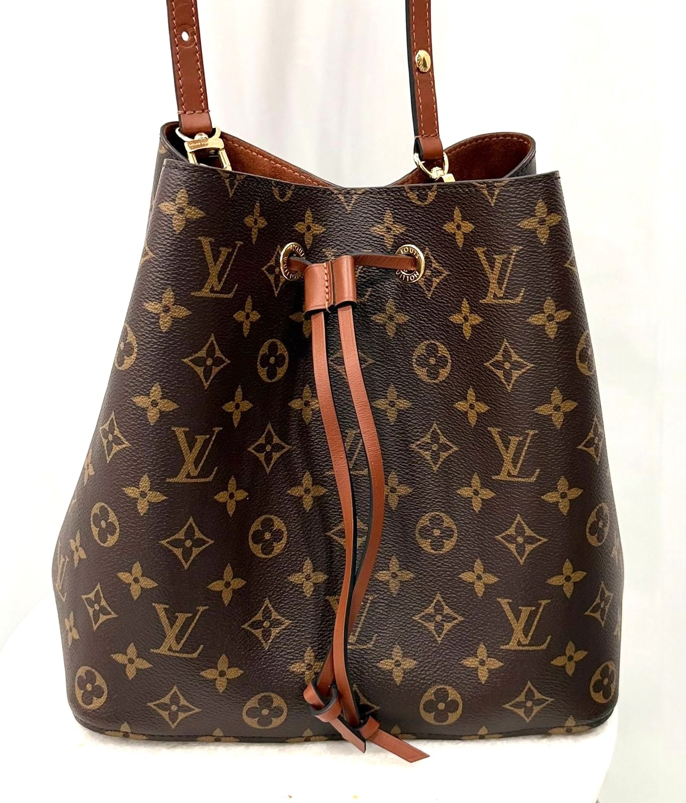 LOUIS VUITTON MONOGRAM NOÉNOE MM SHOULDER BAG CARAMEL