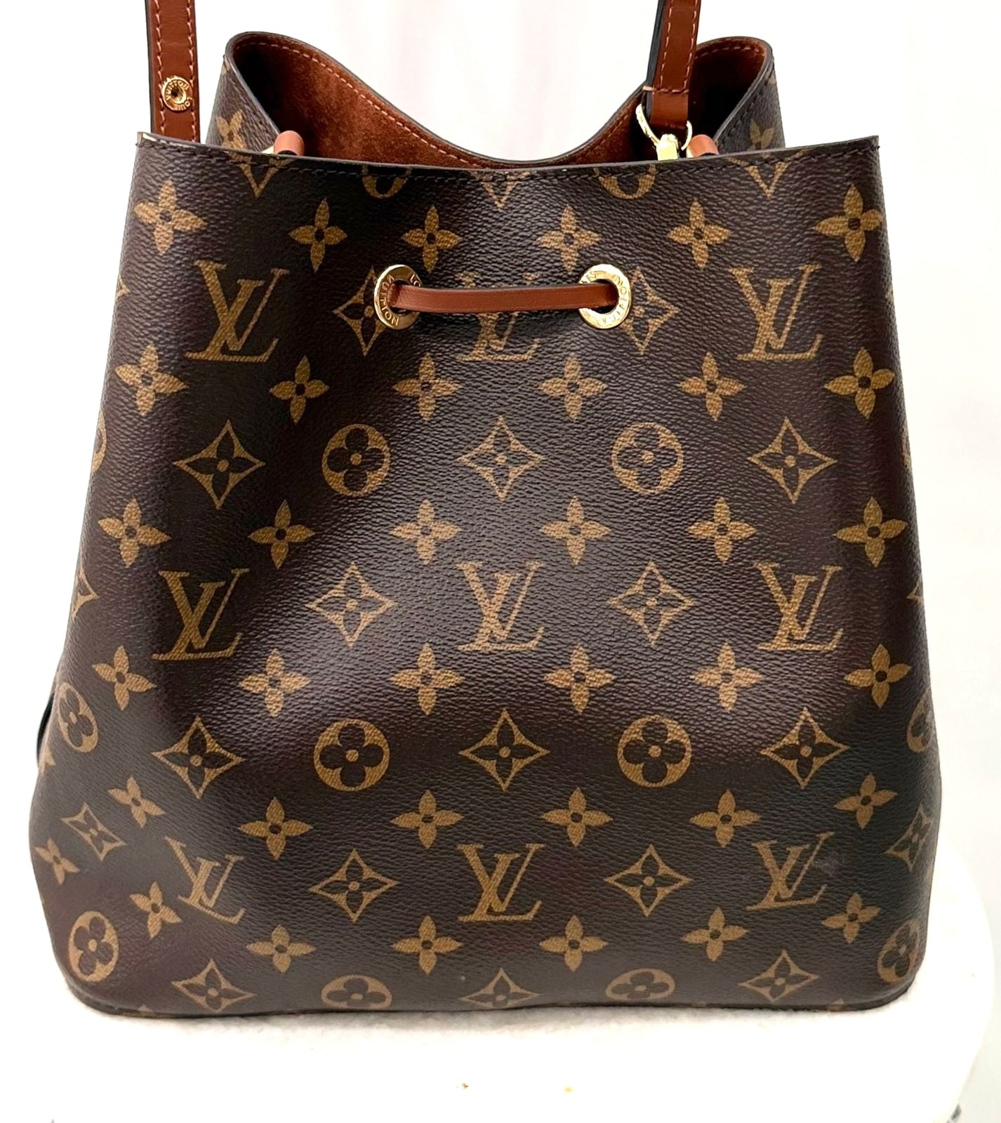 LOUIS VUITTON MONOGRAM NOÉNOE MM SHOULDER BAG CARAMEL