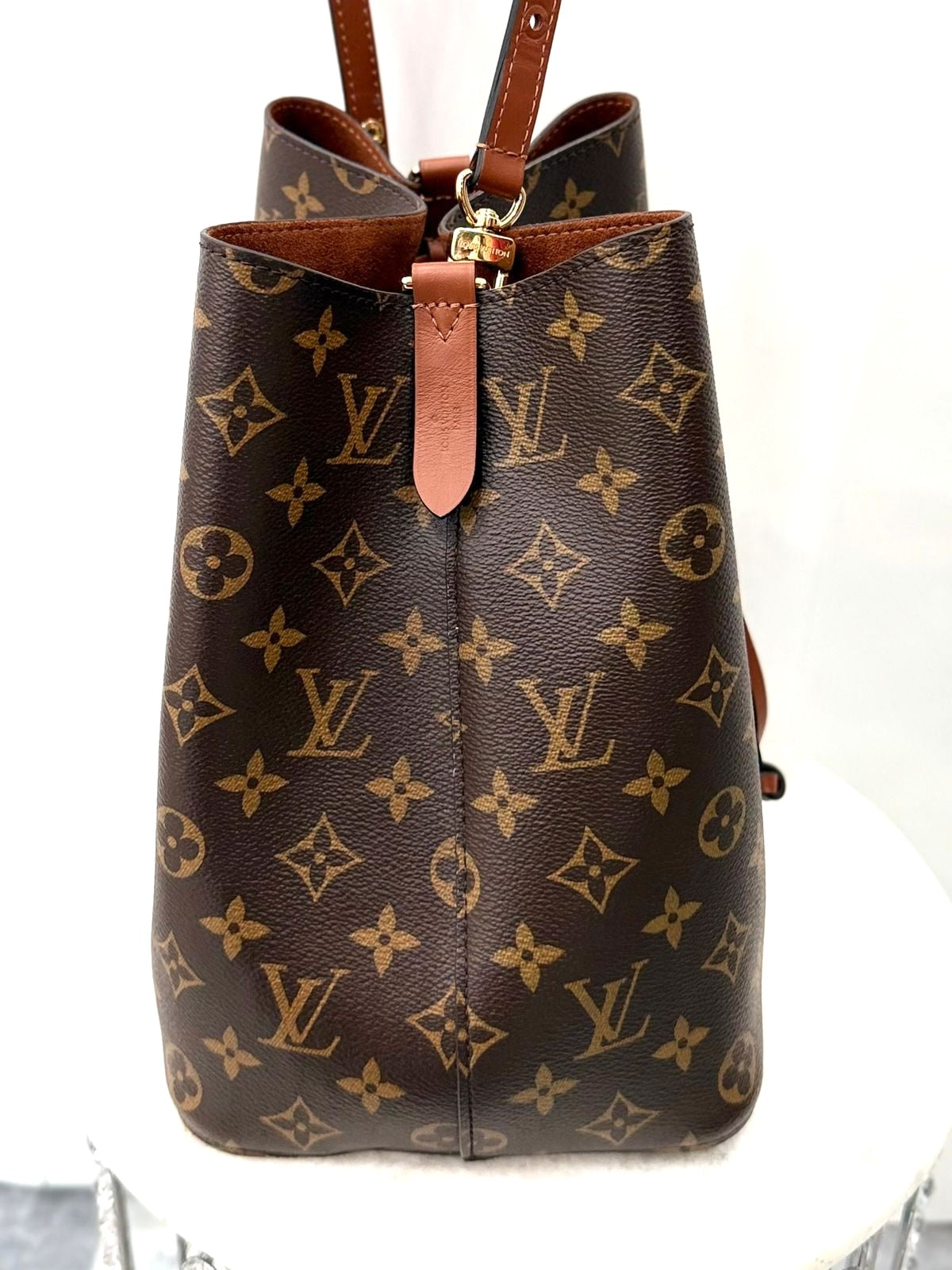 LOUIS VUITTON MONOGRAM NOÉNOE MM SHOULDER BAG CARAMEL