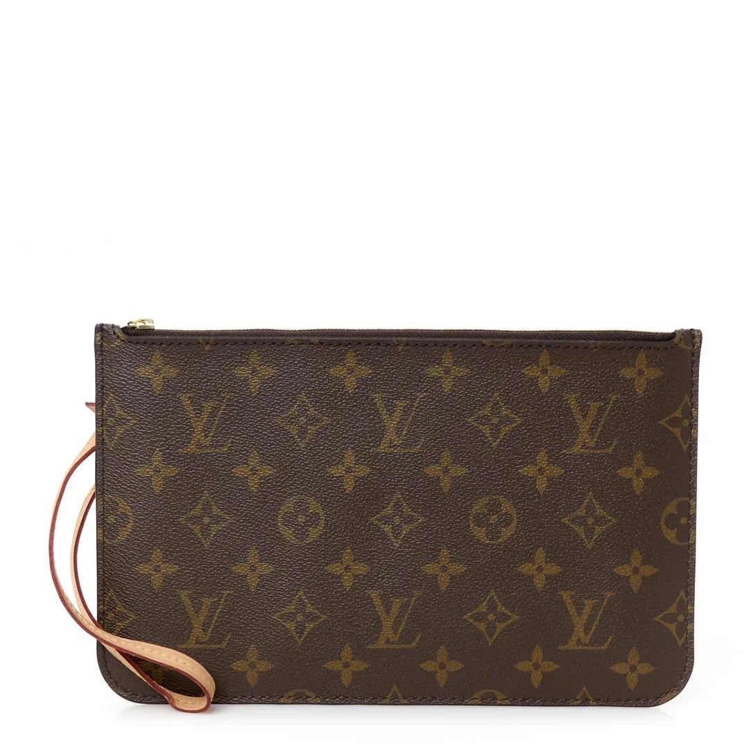 LOUIS VUITTON MONOGRAM NEVERFULL MM POCHETTE WRISTLET