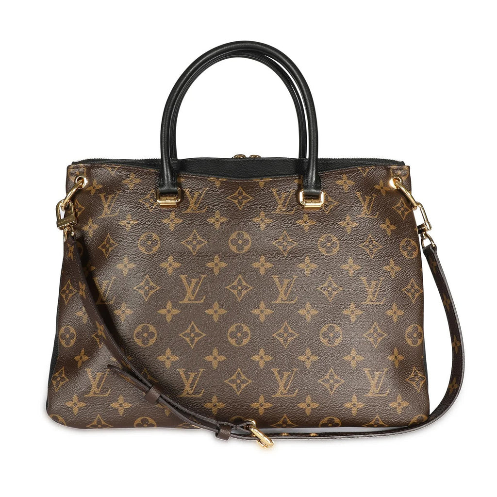 LOUIS VUITTON MONOGRAM PALLAS NOIR MM SHOULDER BAG