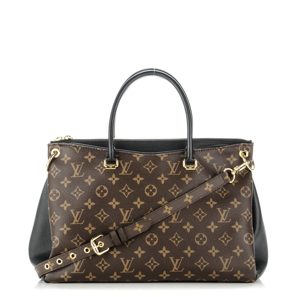 LOUIS VUITTON MONOGRAM PALLAS NOIR MM SHOULDER BAG