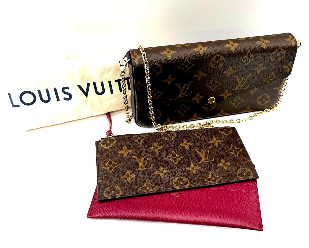 LOUIS VUITTON MONOGRAM POCHETTE FÉLICIE CHAIN BAG