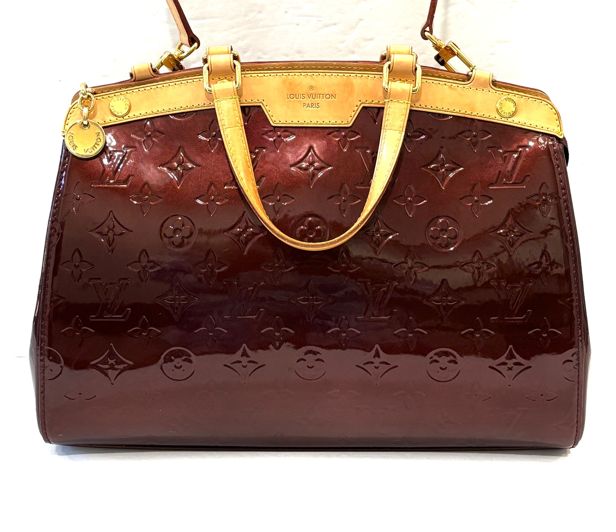 LOUIS VUITTON MONOGRAM VERNIS LEATHER BREA MM BAG
