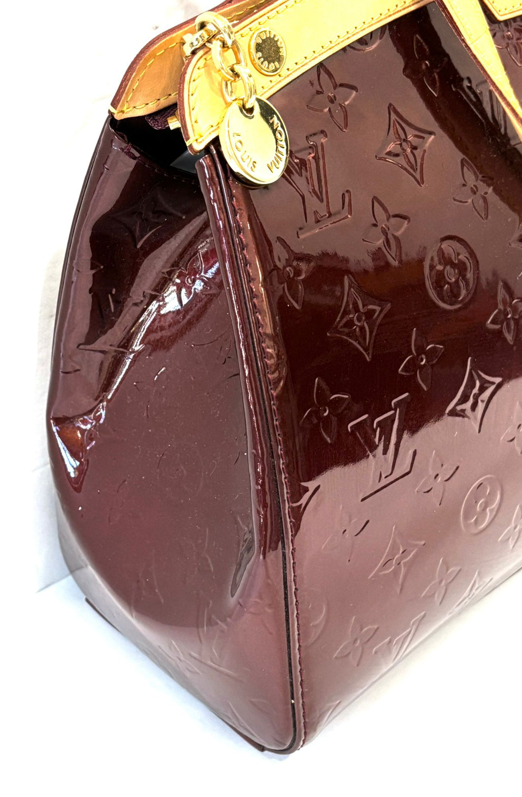 LOUIS VUITTON MONOGRAM VERNIS LEATHER BREA MM BAG