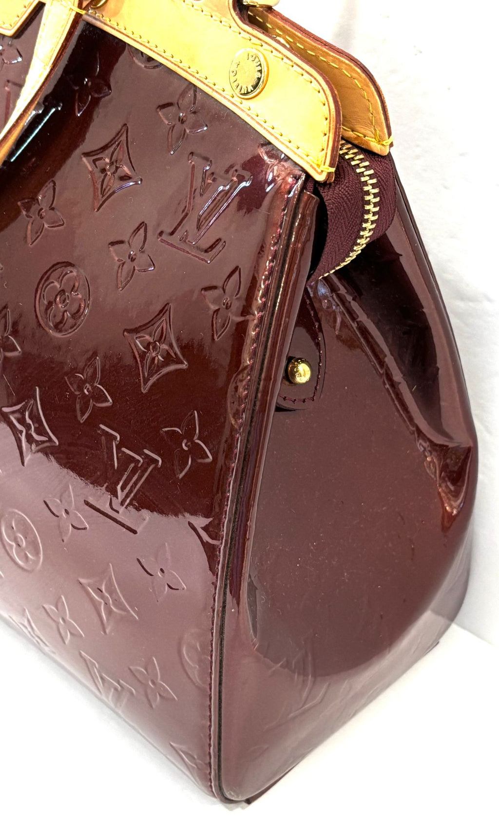 LOUIS VUITTON MONOGRAM VERNIS LEATHER BREA MM BAG