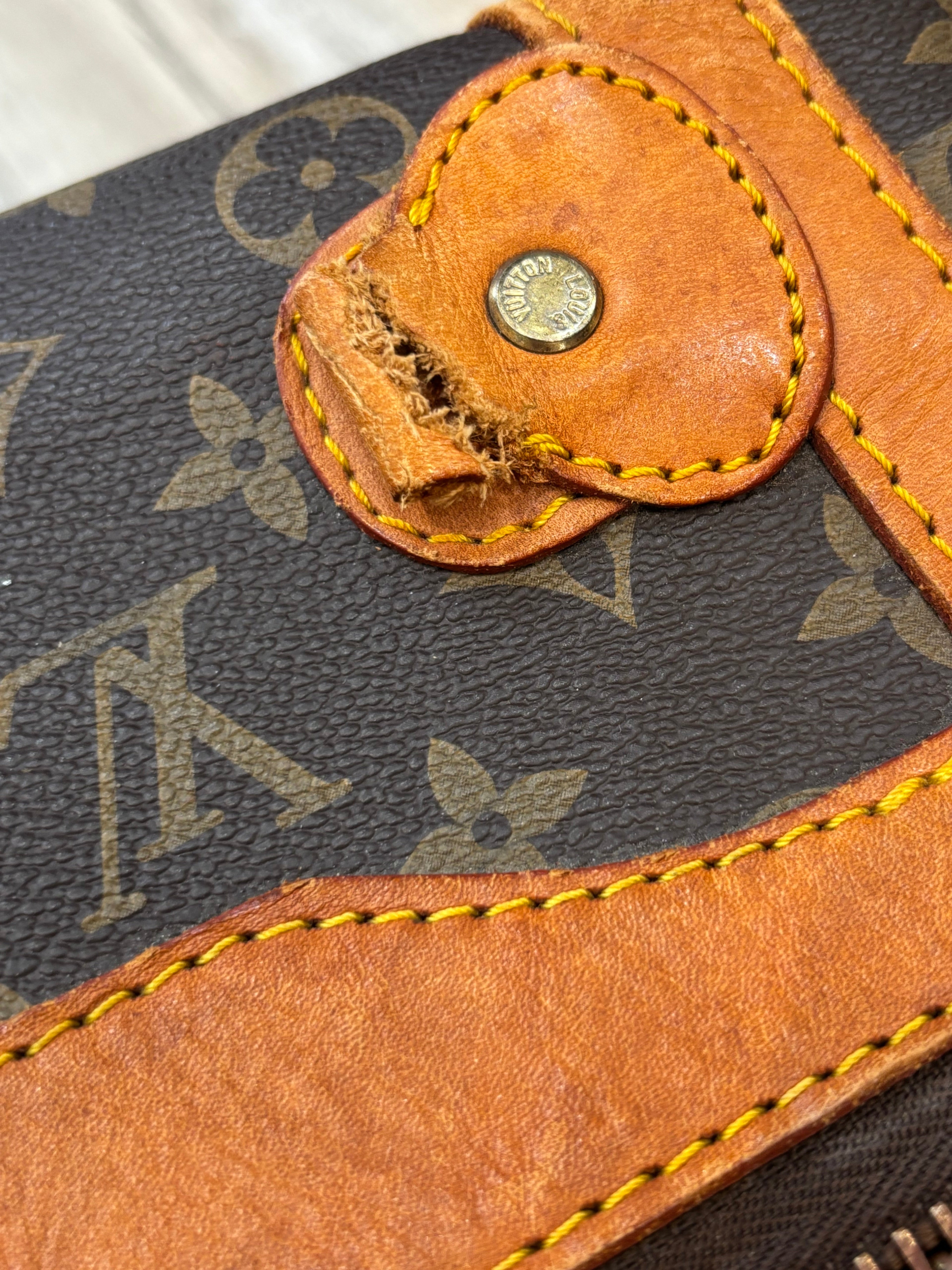 LV MONOGRAM VINTAGE WEEKENDER TRAVEL DUFFLE BAG